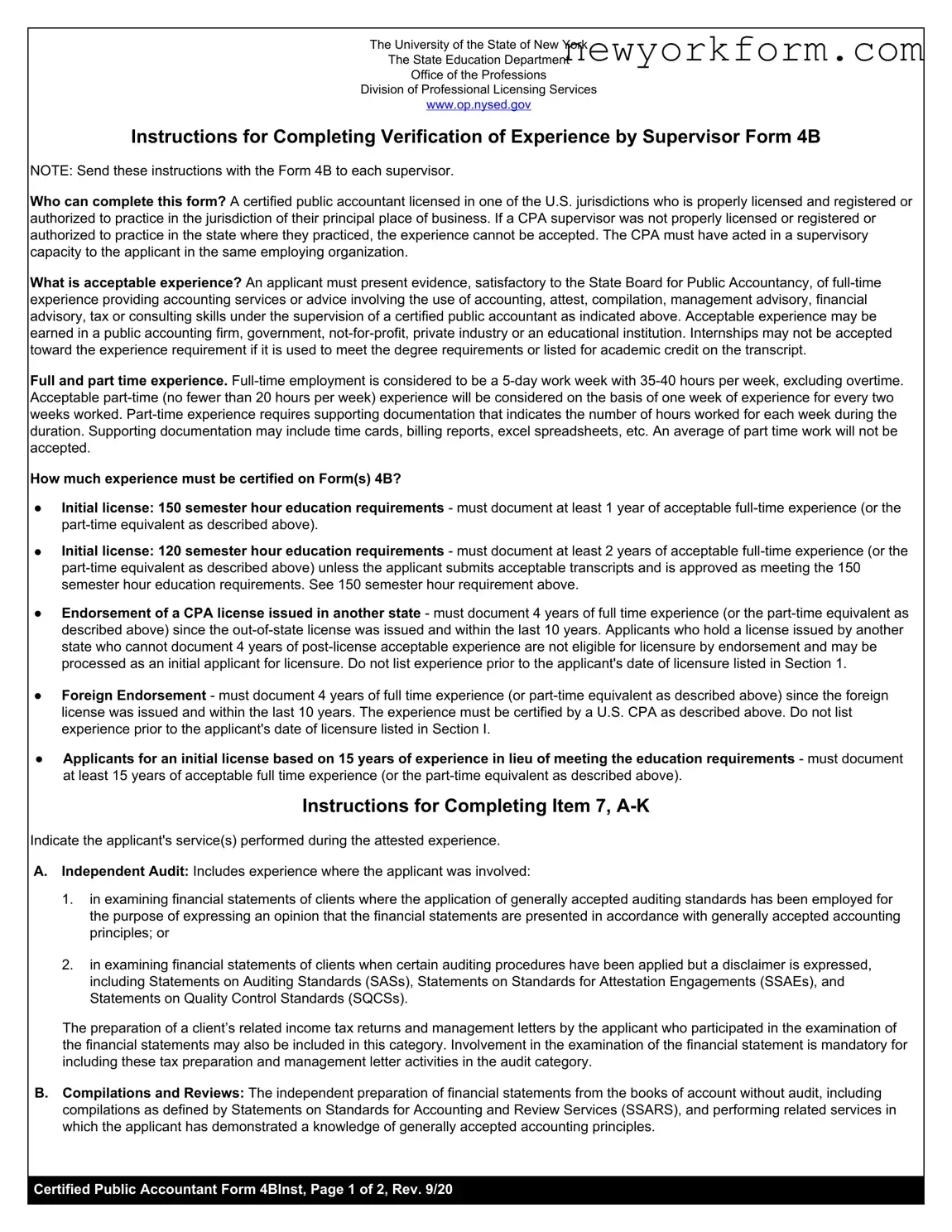 Free Ny 4B Certification Of Employer Form in PDF
