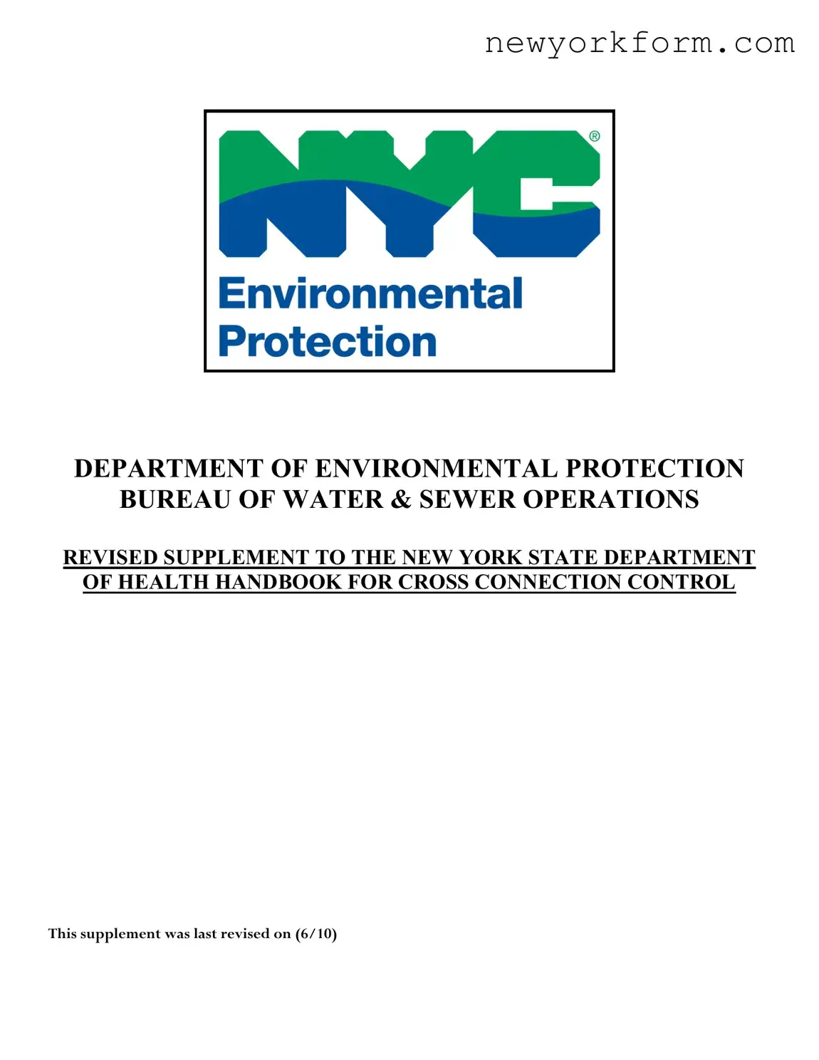 Free Nyc Dep Backflow Form in PDF