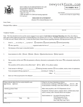 Free Ny M 11 Form in PDF