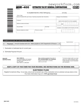 Free Nyc 400 Form in PDF