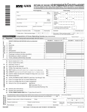 Free Nyc Uxs Form in PDF
