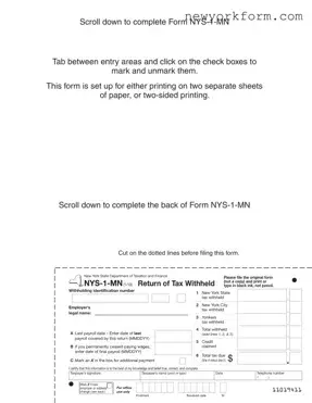 Free Nys 1 Form in PDF