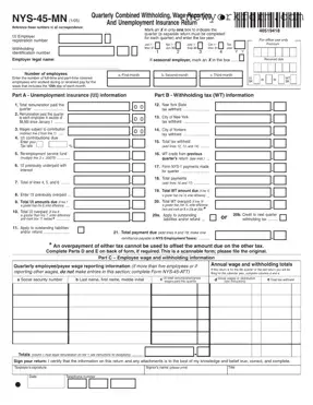 Free Nys 45 Mn Form in PDF